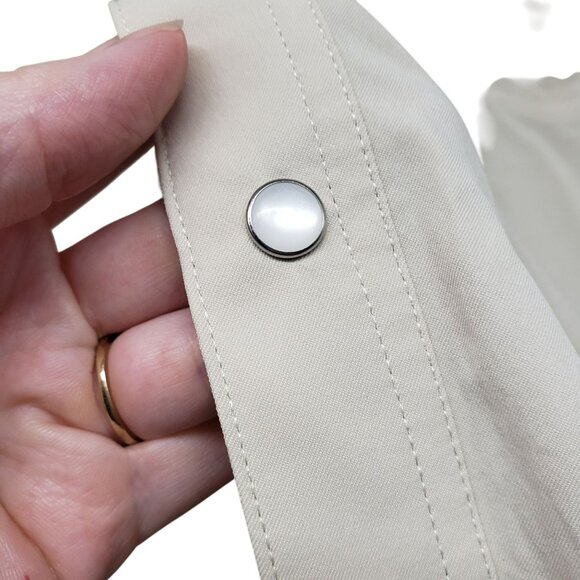 Poncho The Big Bend Western Performance Long Sleeve Shirt Pearl Snap UPF 50 - Picture 7 of 11